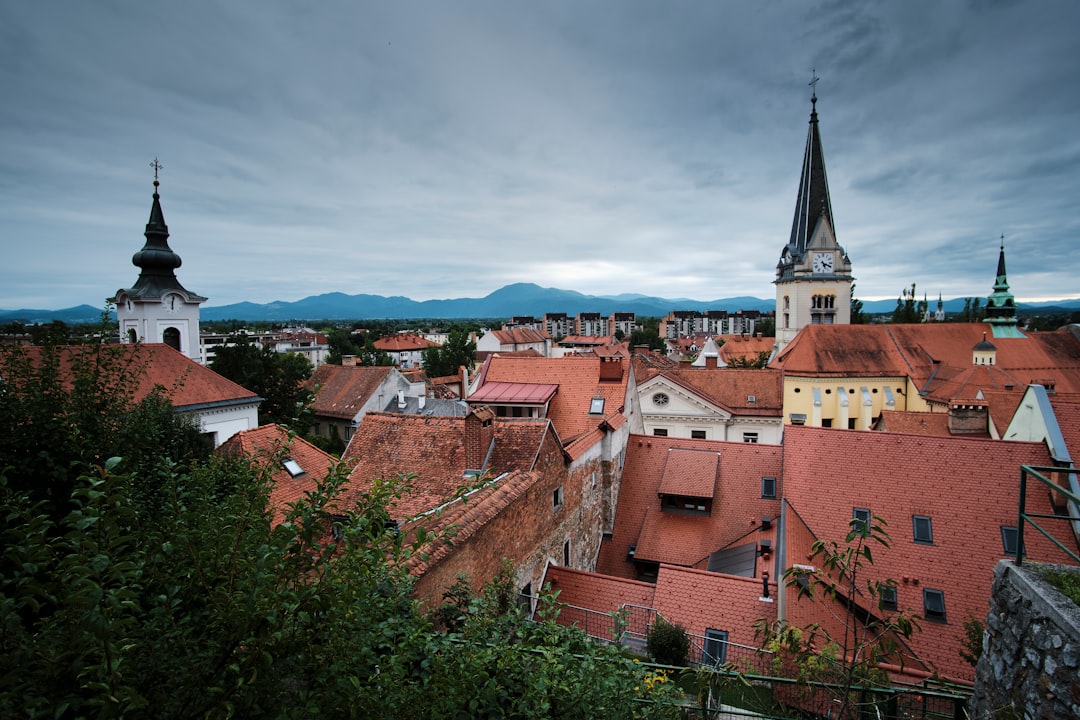 Skyline of Ljubljana, Slovenia